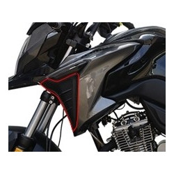 Tapa Decorativa Aleta Deposito IZQ NEGRO Mate PP (ADV125i EU5)