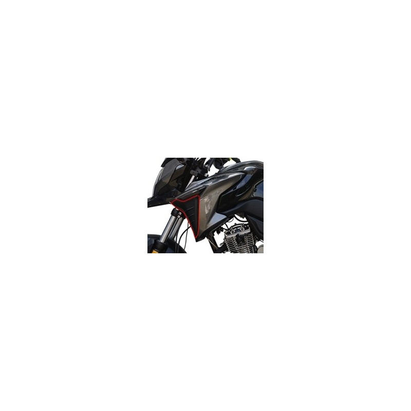 Tapa Decorativa Aleta Deposito IZQ NEGRO Mate PP (ADV125i EU5)
