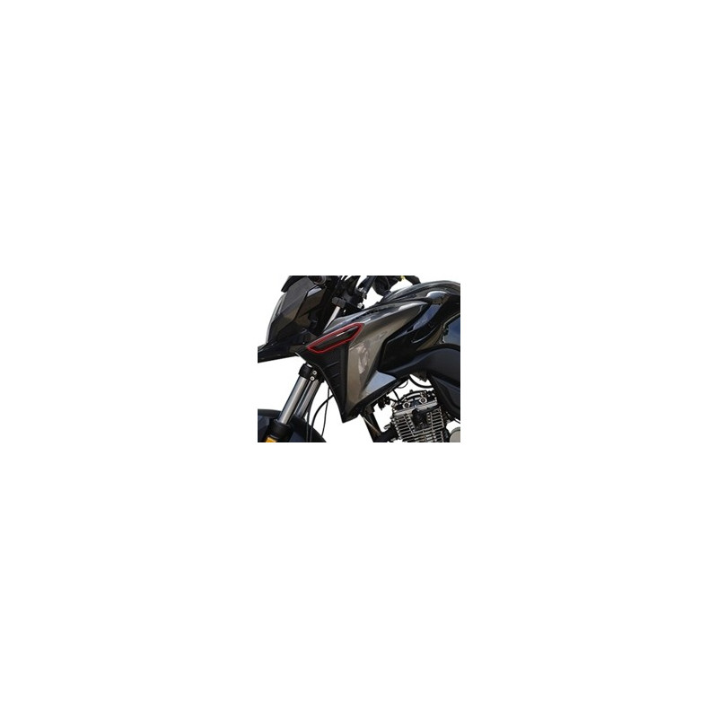 Tapa Decorativa Aleta Deposito IZQ NEGRO Mate PP (ADV125i EU5)
