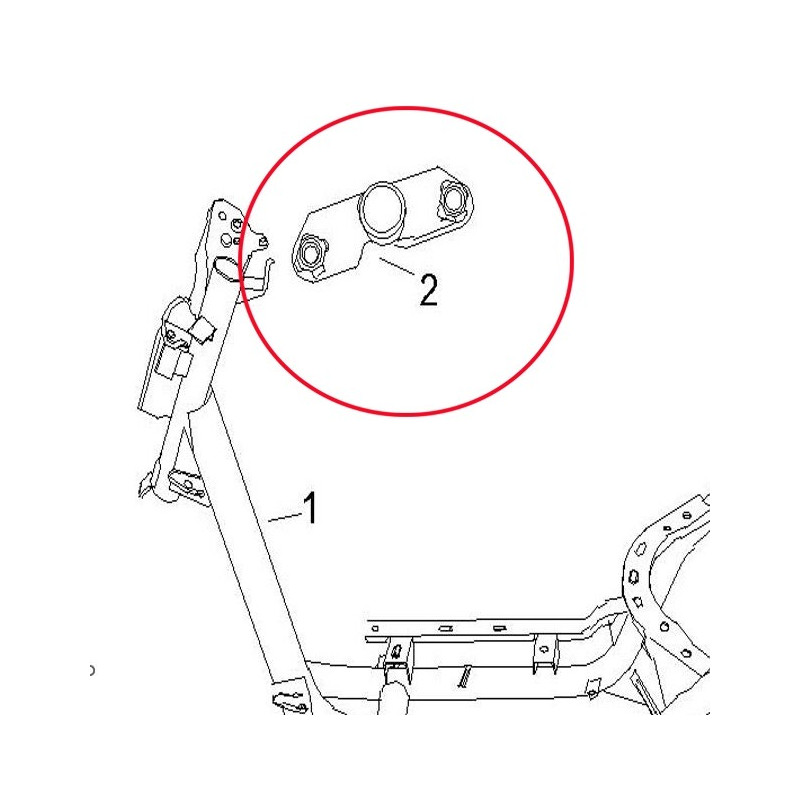 Brida Soporte Bomba Gasolina (EFI) Rommi RM125EFI
