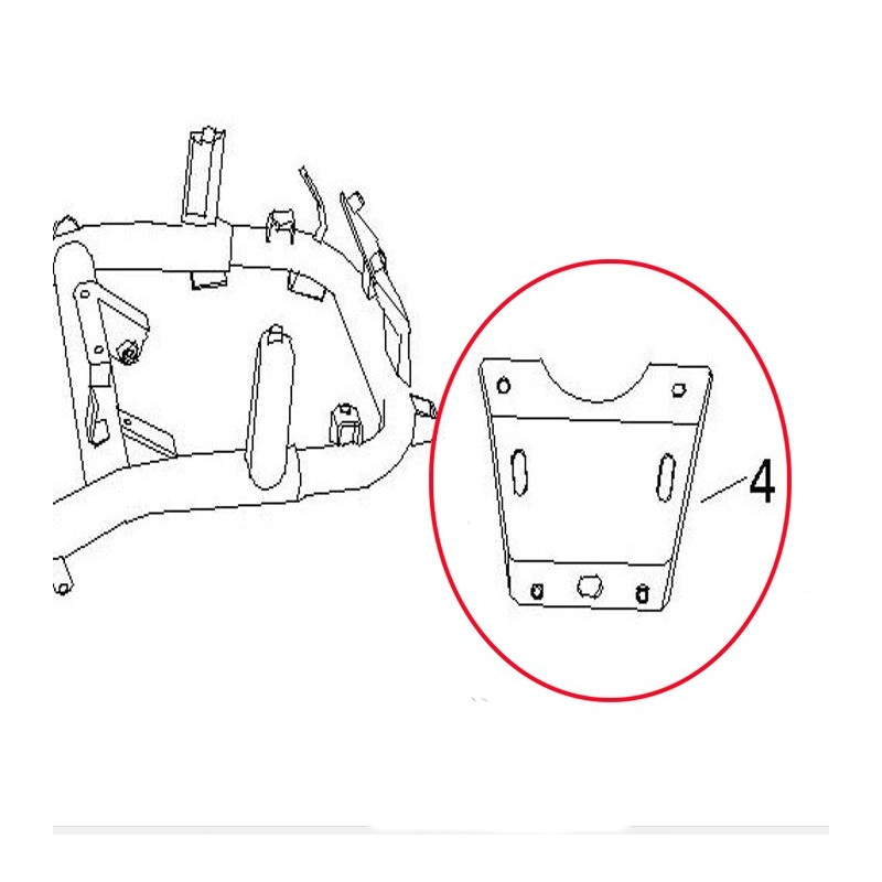 Brida Soporte Bomba Gasolina (EFI) Rommi RM125EFI