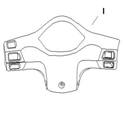 Handlebar Cover Rear (Beige) (RM125EFI)