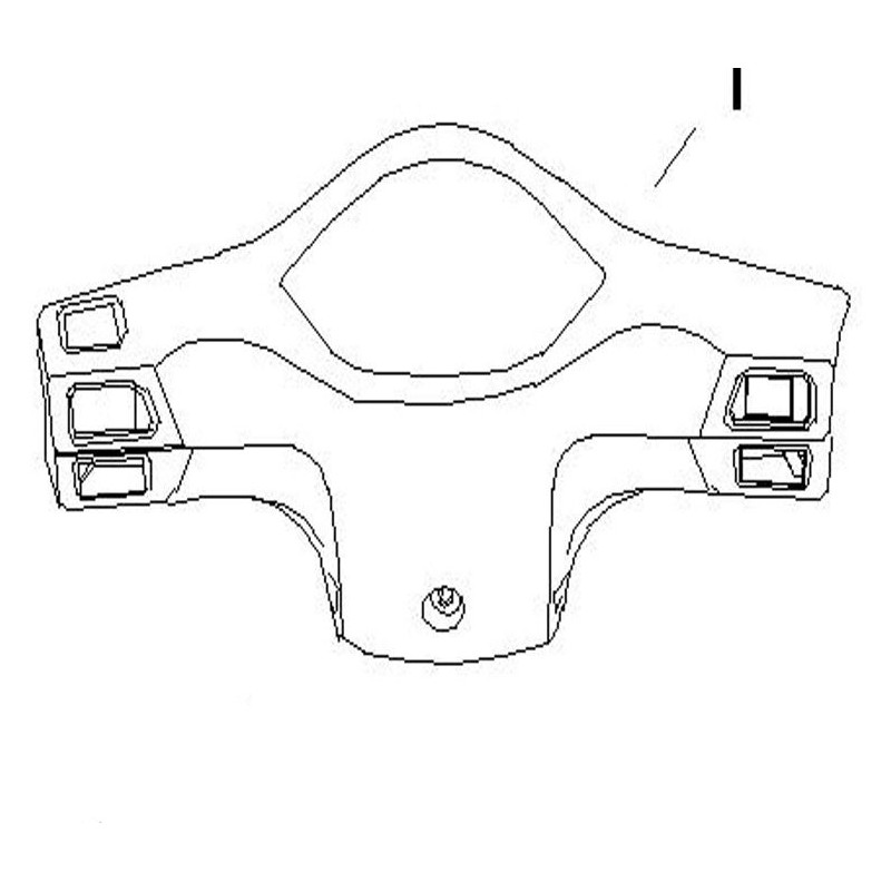 Handlebar Cover Rear (Beige) (RM125EFI)