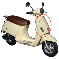 Plastico Escudo Frontal (Beige) (RM125EFI) ZNEN ZN125T-30A