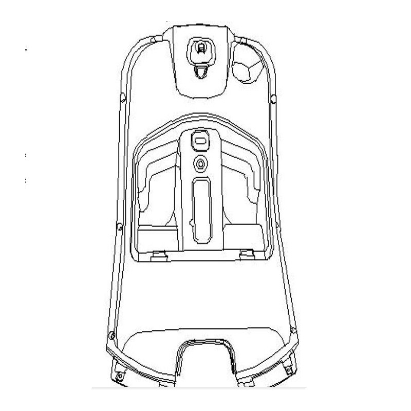 Leg Shield Cover (Black) (RM125EFI) ZNEN ZN125T-30A