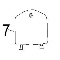 Lid Inner Box  (Ivory White) RM125EFI (ZNEN ZN125T-30A)