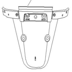 Rear Wheel Fender (White) (RM125EFI)