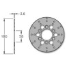 Disco Freno Trasero ∅200×3.5