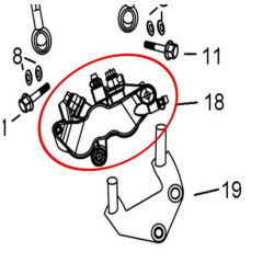 Front Brake Caliper CBS RM125 EURO 5 TIANYIN TY125T-2D