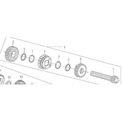 Eje Primario Conjunto 1P52FMI  (DINGO125 Euro4)