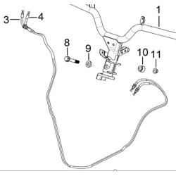 Throttle Cable DAYANG  Viball 125 DY125T-32