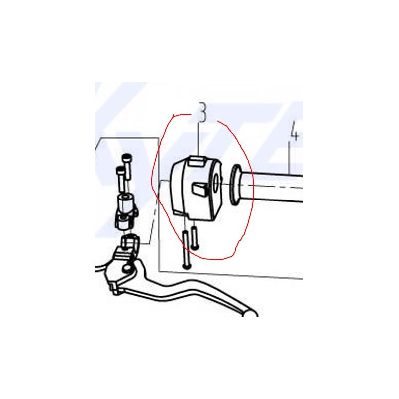 Interrupteurs Guidon Gauche  (Skyteam V-Raptor 125-250  T-Rex125)