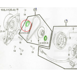 Retén 30x42x4.5 Carter tapa sujecion motor arranque Skyteam Dax 125