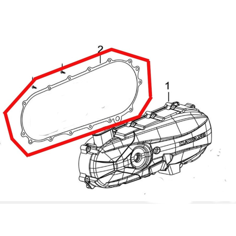 Junta Tapa Variador Carter Izquierdo DAYANG Viball DY125T-32