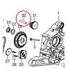 Starting speed reducer shaft (GY6-125) (LN12) ZNEN ZN125T-E