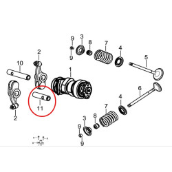 Arbre de culbuteur Échappement DAYANG Viball 125 DY125T-32
