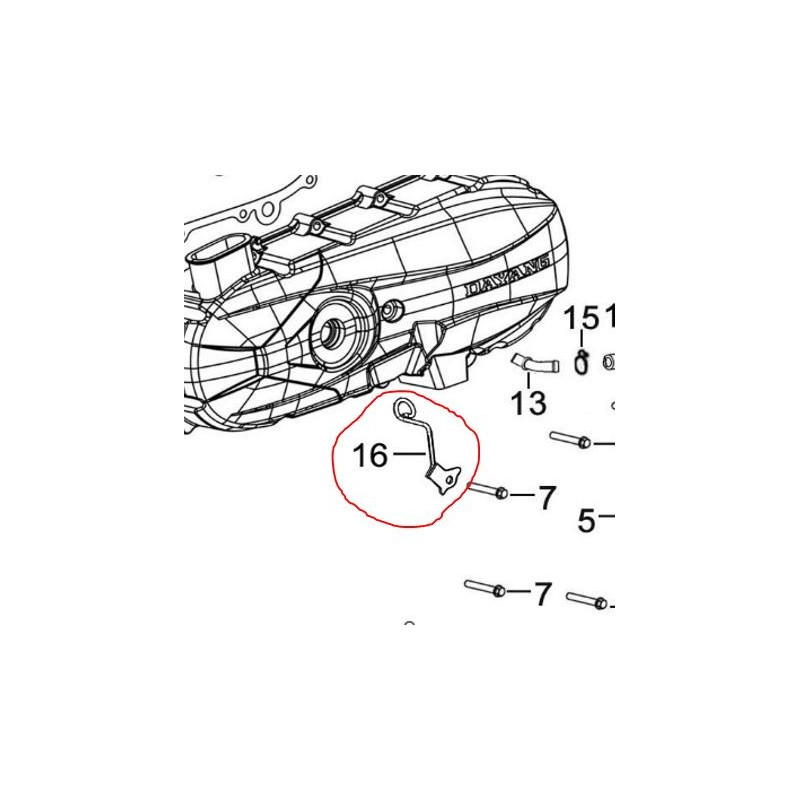 Bracket Throttle Cable Dayang Viball DY125T-32