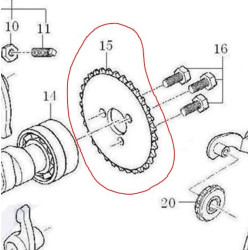 Camshaft Chain Sprocket SKYTEAM DAX 125 (ST125-6)