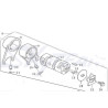 Tambor de cambio de marchas completo DG12 SKYTEAM Skymax 125 ST-125-6 DAX E3