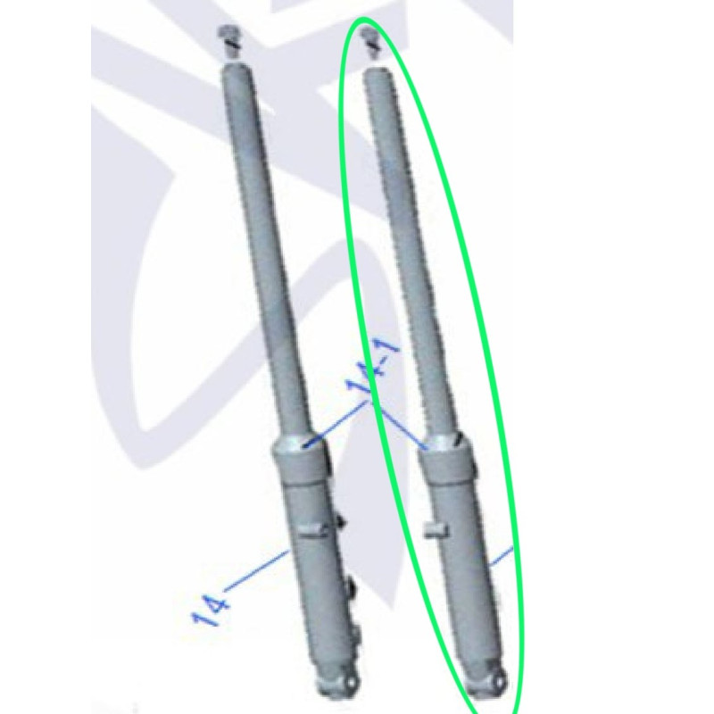 Jambe Fourche Gauche SKYTEAM Ace 125 (ST125-17)