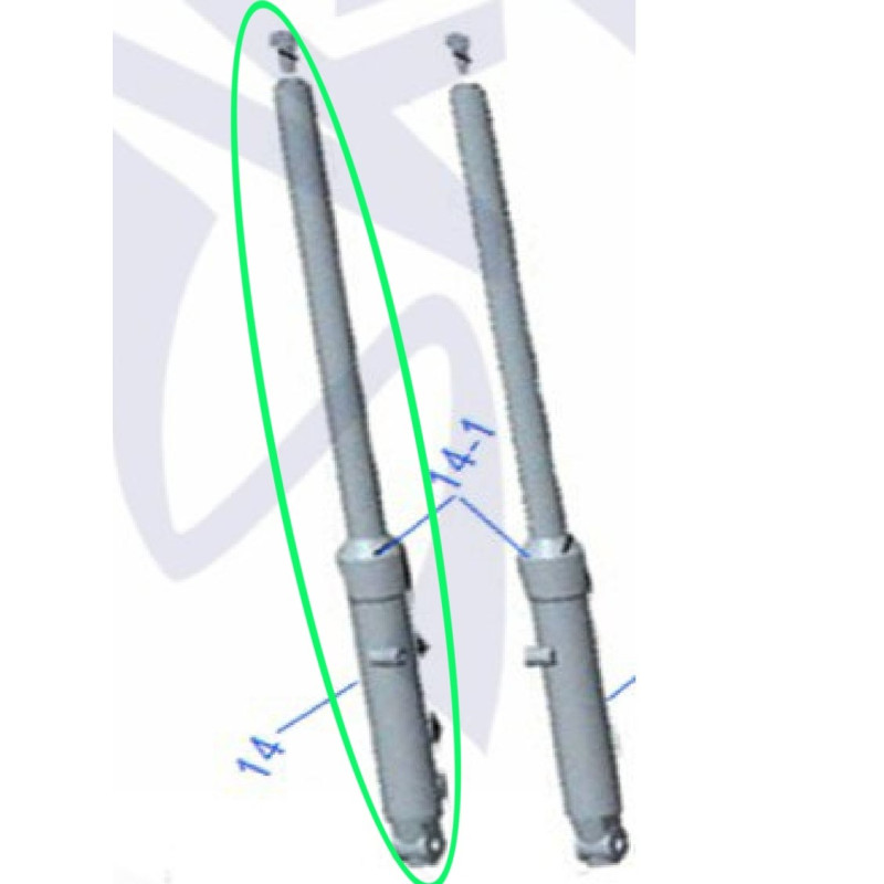 Jambe Droit Fourche Avant SKYTEAM Ace 125 (ST125-17)