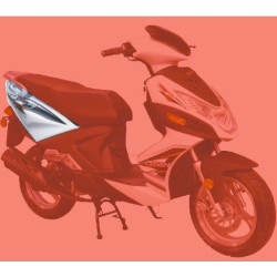 Cache latéral arrière droit Blanc LIFAN S-RAY 50cc 125cc (LF125T-26)