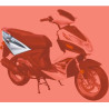 Rear Side Cover Right White LIFAN S-RAY 50cc 125cc (LF125T-26)