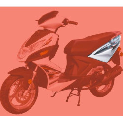 Plastico Tapa Lateral Trasera Izquierda Blanco LIFAN S-RAY 50cc 125cc (LF125T-26)