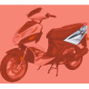 Plastico Tapa Lateral Trasera Izquierda Blanco LIFAN S-RAY 50cc 125cc (LF125T-26)