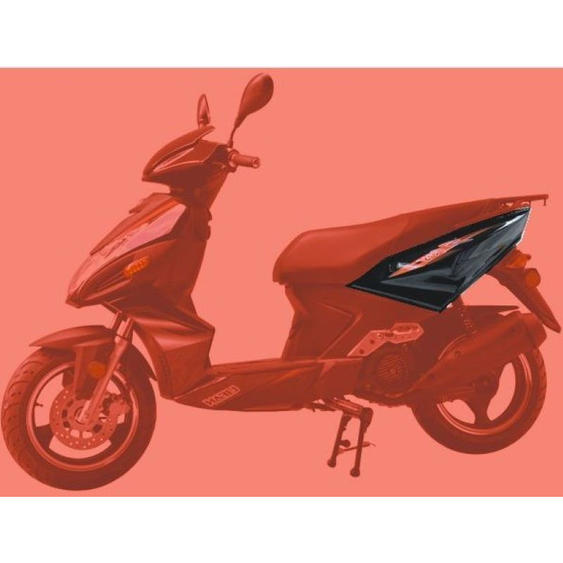 Tapa Lateral Trasera Izquierda Negro LIFAN S-RAY 50cc 125cc (LF125T-26)