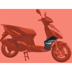 Front Right Side Panel Black LIFAN S-RAY 50cc 125cc (LF125T-26)