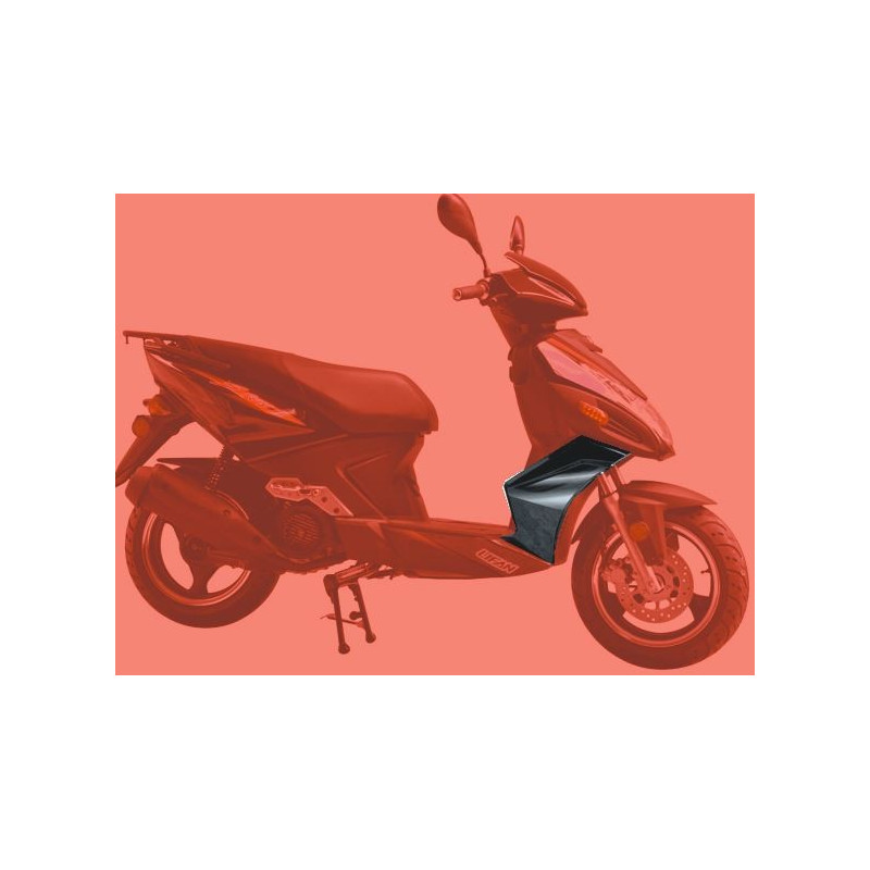 Cache latéral avant droit Noir LIFAN S-RAY 50cc 125cc (LF125T-26)