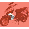 Tapa lateral delantera izquierda Blanco LIFAN S-RAY 50cc 125cc (LF125T-26)