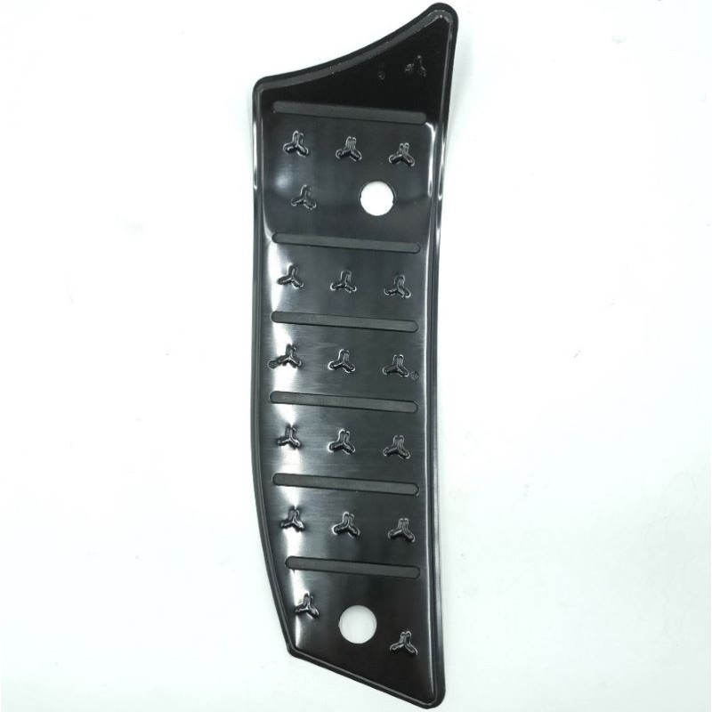 Plaque de repose-pied droit en aluminium noir RM125 TY125T-2D