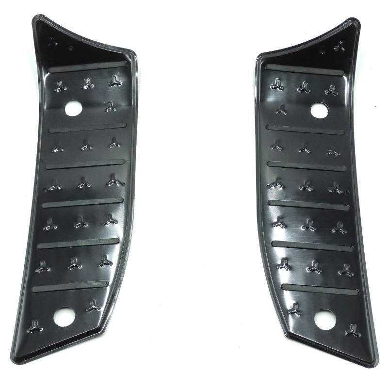 Plaques de repose-pieds en aluminium noir RM125 TY125T-2D (jeu)