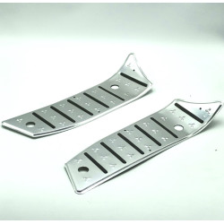 Plaques de repose-pieds en aluminium argenté RM125 TY125T-2D (jeu)