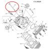 Vis de fixation culasse-cylindre-carter TD125-42 (RK125i) - YBR125