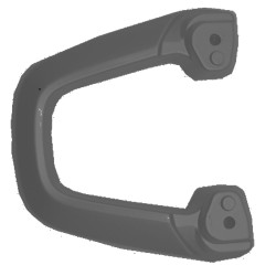 Soporte Guardabarros Trasero de aluminio Negro para ECOOTER E1