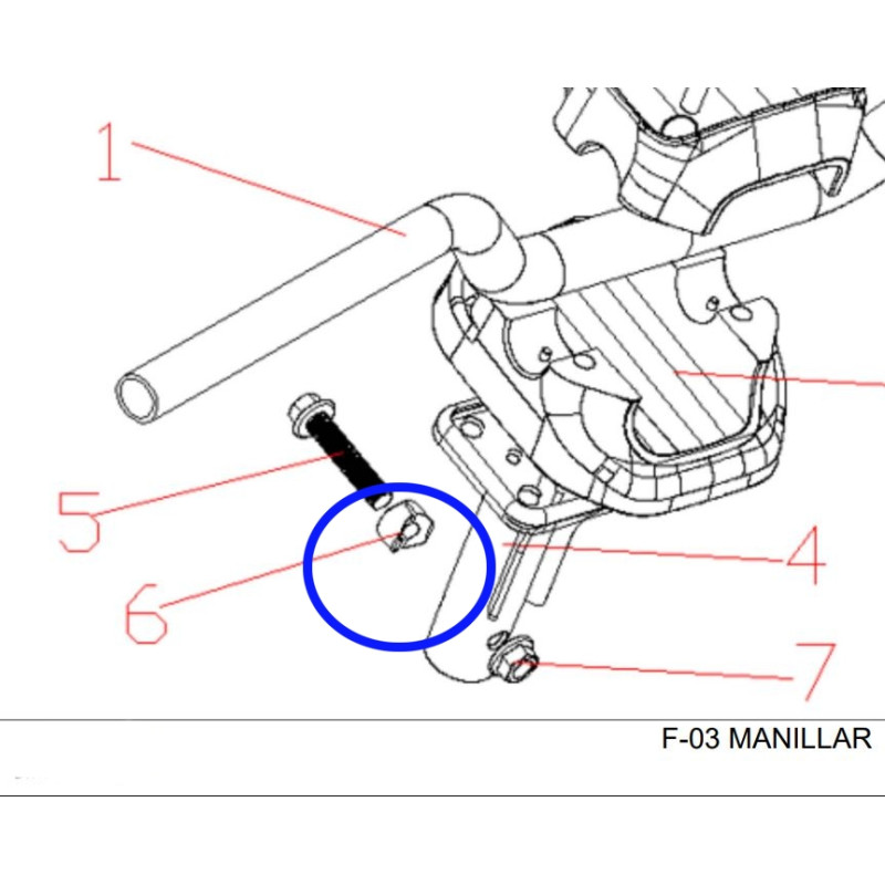 Handlebar/Steering Stem Mounting Bushing (Ø10×Ø21) ECOOTER E5