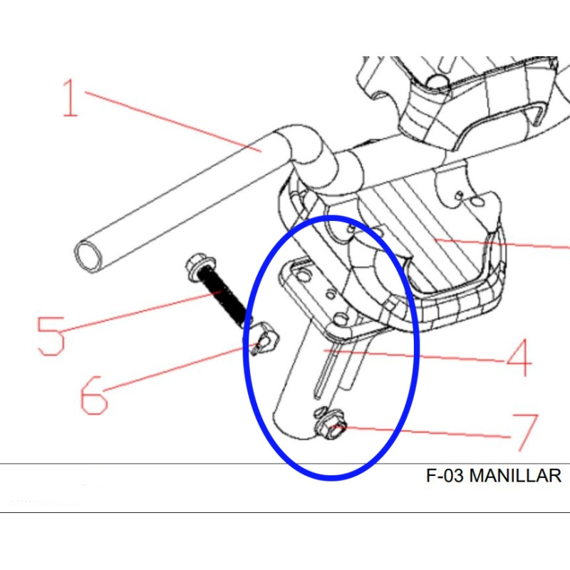 Handlebar Stem Ecooter E5