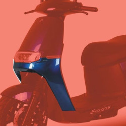 Front cover Lower Shield Glossy Metallic Blue Ecooter E2