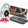 JT + EK Chain 525 SRX2 Kit (with QX-Ring seals and rivet-type master link) – Yamaha MT-07 - Steel finish