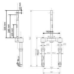 Tige Fourche (S-Power 50 2t)