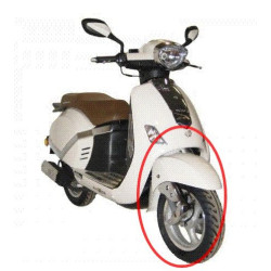 Garde Boue Avant (Blanc) ZNEN ZN125T-F