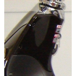Plastico Contraescudo Superior Negro (CRS125) Znen ZN125T-E5