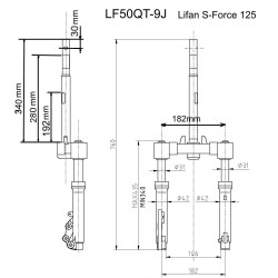 Tige Fourche (MN50-II)