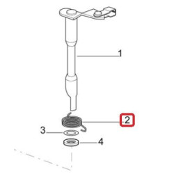 Ressort de rappel biellette d'embrayage moteur type CG125 (Lifan Eagle LF125GY-6 King LF125-14F)