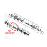 Arbre Primaire (13T)  244FMI Bicilindre (Jinlun JL125-11)