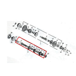 Eje Primario Conjunto 244FMI Bicilindrico (Jinlun JL125-11)