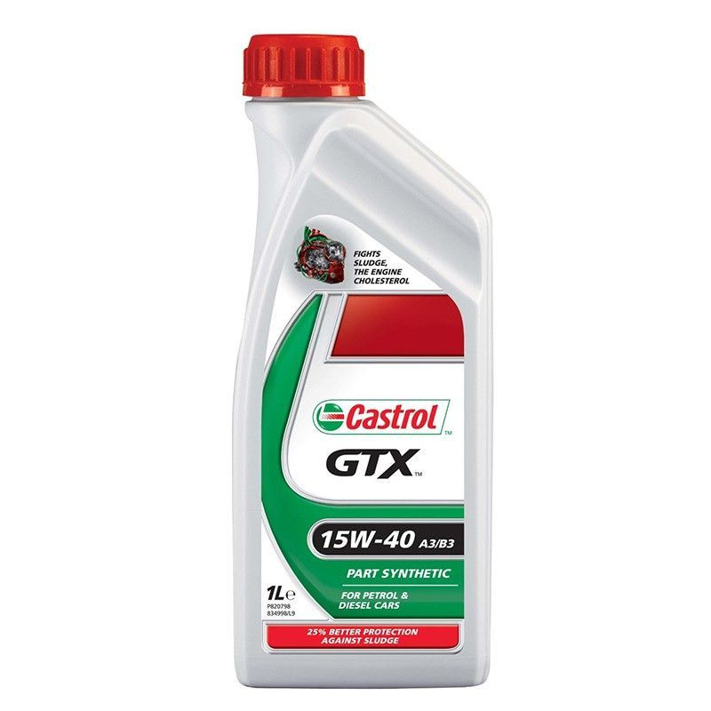 Aceite Motor Semi-sintetico CASTROL GTX 15W-40 A3/83 (1L)